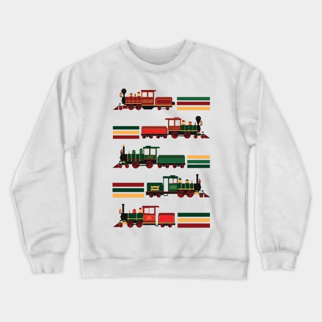 Magic Trains Crewneck Sweatshirt by Lunamis